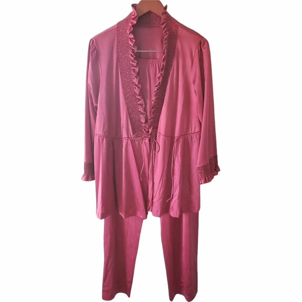 JC Penney Vintage Pajama in Magenta Size Small